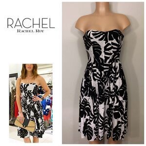 New. Rachel Roy palm leaf bandeau dress. Size 4.
